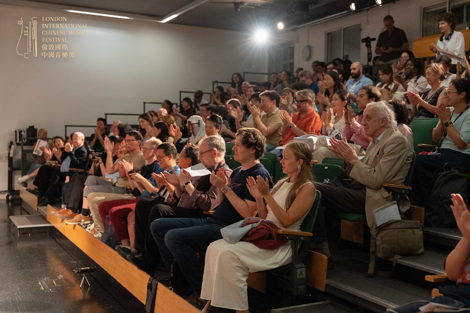 Audience and stage at the 26 August concert