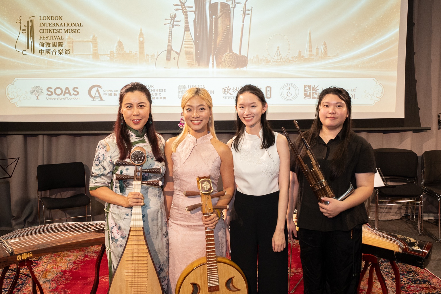 Musicians after the 26 August concert