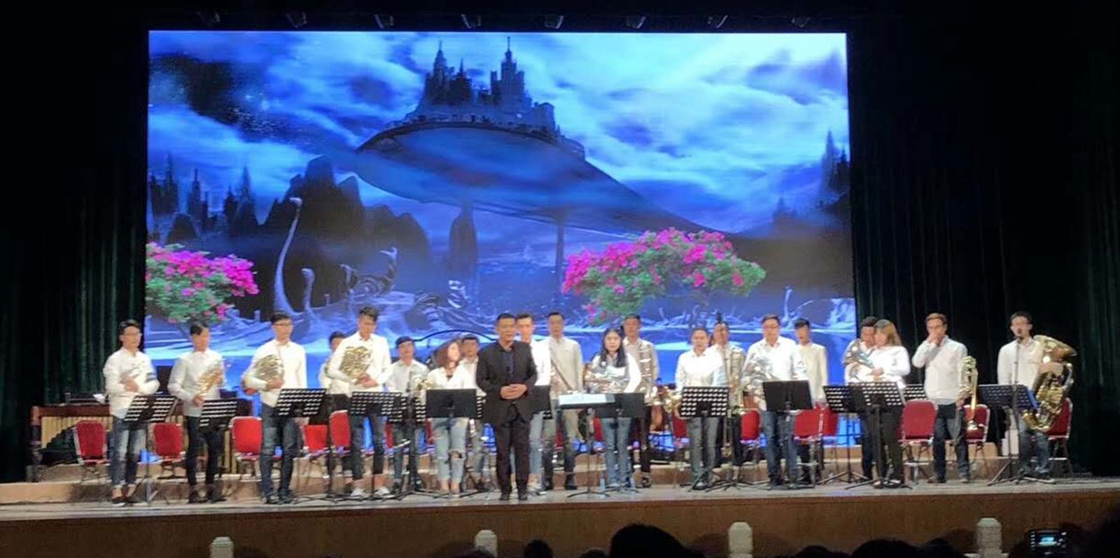 Conservatory ensemble on stage